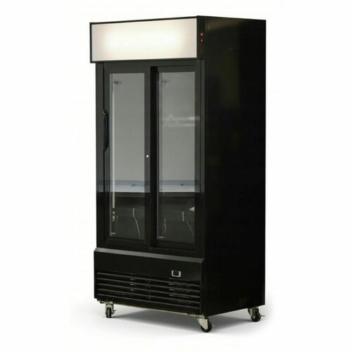 Szafa chłodnicza 2-drzwiowa przeszklona 1000L | PROBOX PXLG 1000S BLACK