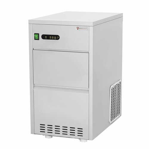 Kostkarka do lodu | 24kg/24h | zasobnik 5kg |  czynnik R290 | chłodzona wodą | 330x470x580mm | RQ24W