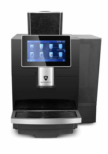 Automatyczny ekspres do kawy RQK8B z ekranem dotykowym | pojemnik 8l |  podłączenie do wody | czarny