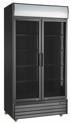 Szafa chłodnicza przeszklona RQ1100H-BLACK | 1000l (SD1001H)