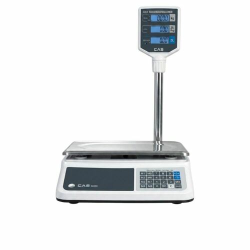 Waga kalkulacyjna dwudziałkowa | CAS PR2N-15CP LCD (w/RS232/USB), biała obudowa