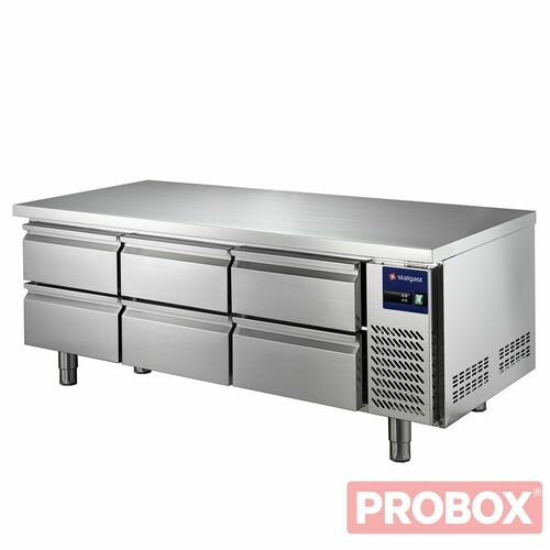 Podstawa chłodnicza, 6 szuflad 1600x700x650mm, 102 L | Stalgast 887436